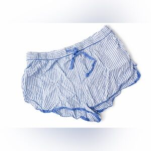 Stars Above Blue Striped Pajama Shorts